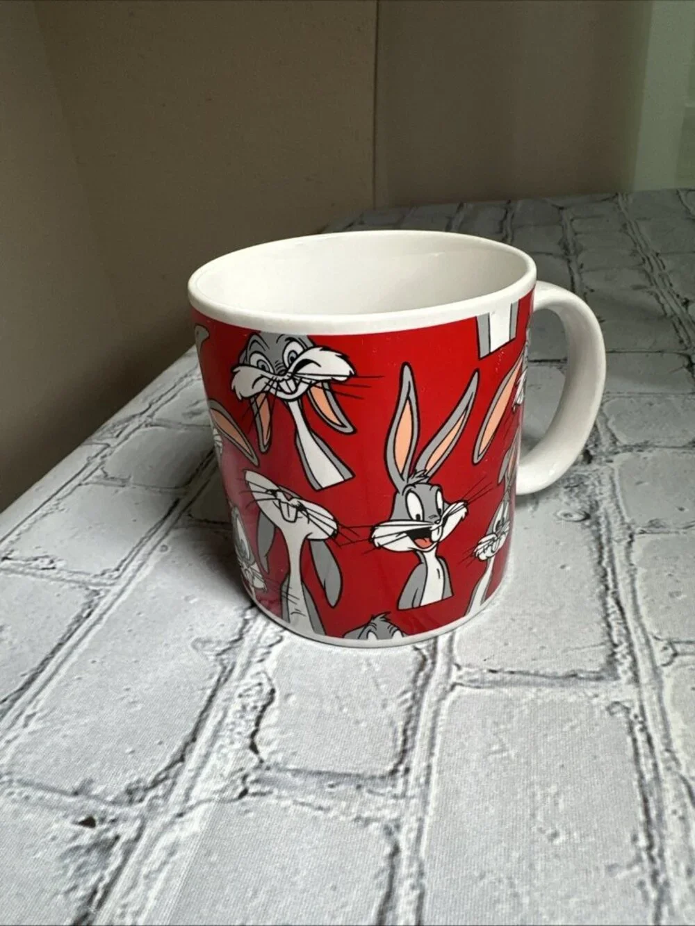 Vtg 1994 Looney Tunes Bugs Bunny Mug Cup Applause Warner Bros.  collectible 10oz